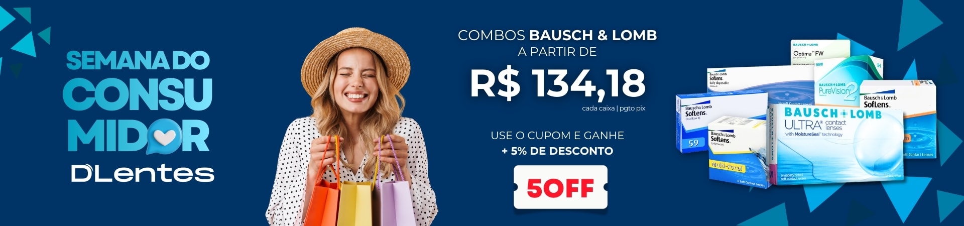 Lentes de Contato Bausch Lomb em Promoção