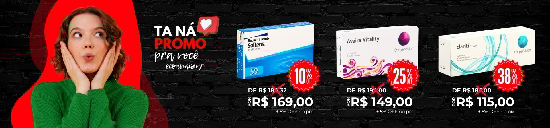 Lentes de Contato em promoção