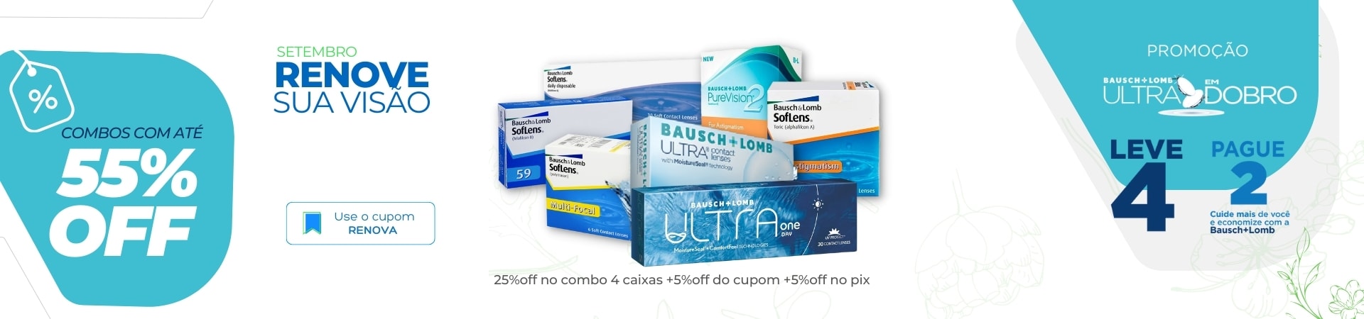 Lentes de Contato bausch lomb em Oferta
