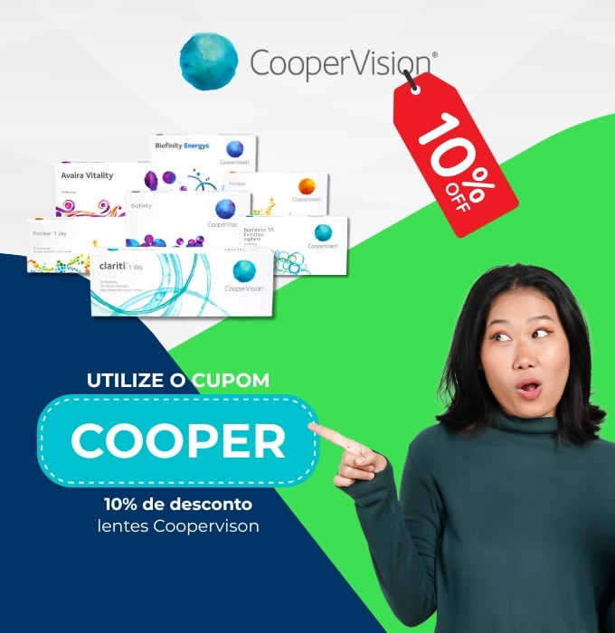 Lentes CooperVision em oferta