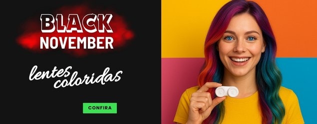 Lentes coloridas com grau e sem grau