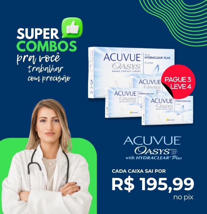 Lentes Acuvue Oasys - Melhor Preço