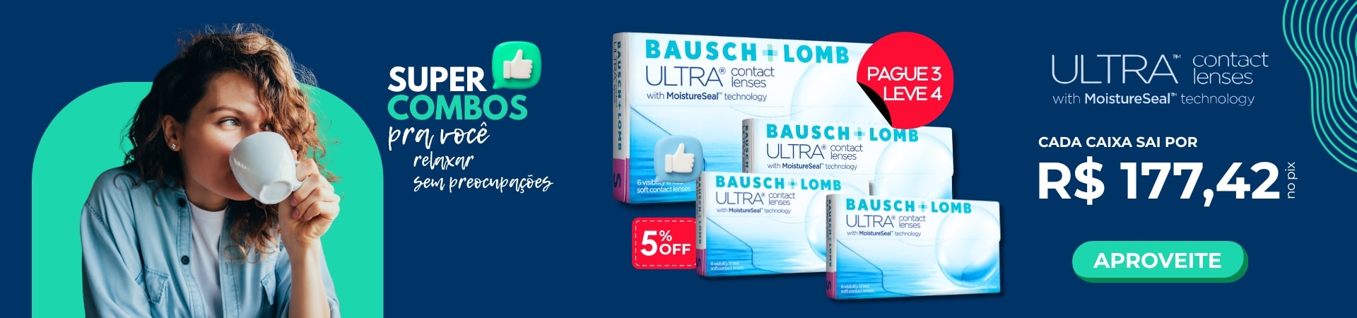 Lentes de Contato Bausch Lomb em Promoção