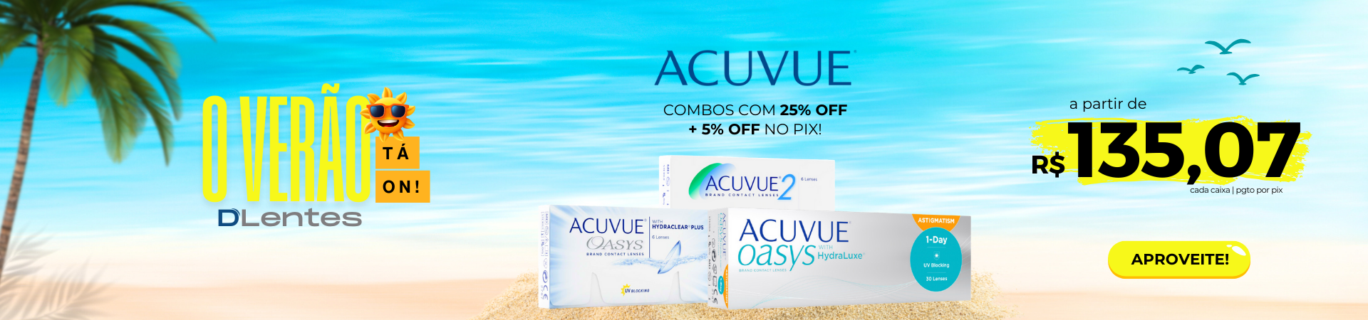 Lentes de Contato Acuvue Oasys - Melhor Preço