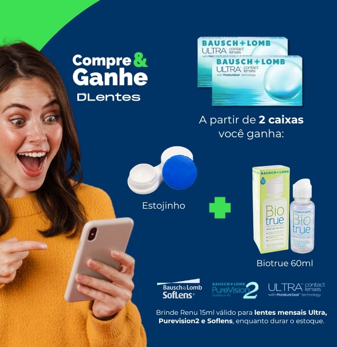Lentes Bausch Lomb - Melhor Preço com brinde