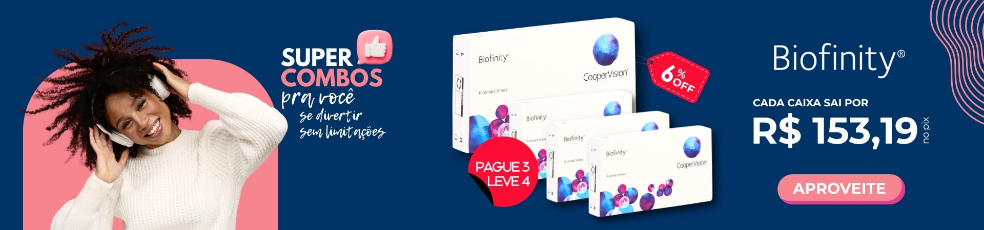 Lentes de Contato Coopervision em Promoção