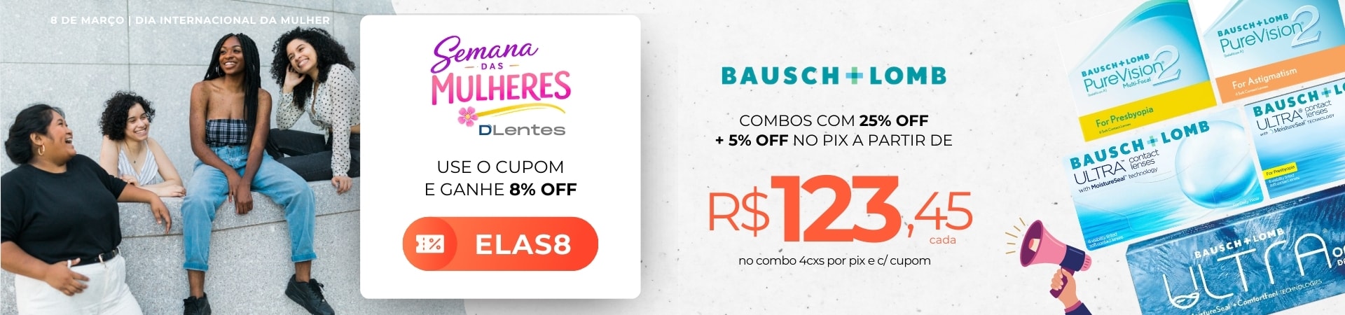 Lentes de Contato Bausch Lomb em Promoção